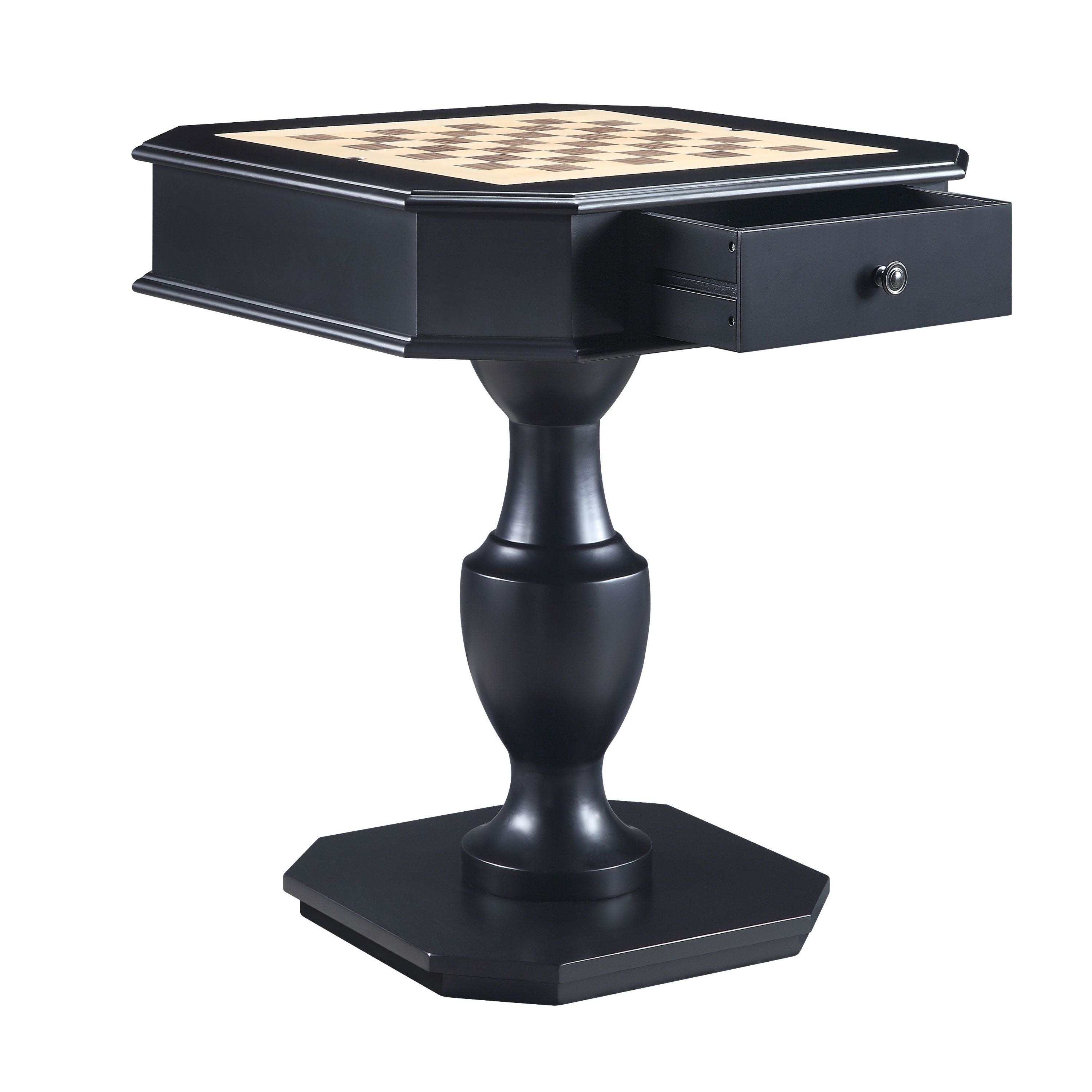 Galini Black Finish Game Table - Grand Goldman