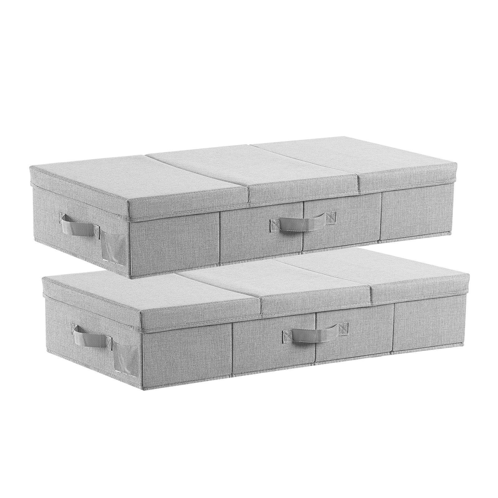 Under Bed Storage 48L Foldable Underbed Box for Household Organization 2 Pack - Grand Goldman Shop