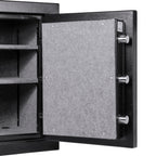 Fireproof Safe Vault with Electronic Lock in Black Steel, 3.51 Cubic Feet | Premium Home Decor - Grand Goldman