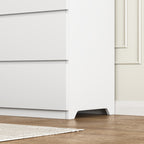 8 Drawers Dresser for Bedroom, Wood Bedroom Dresser Modern Drawer Chest, 8 Chest of Drawer, Tall Dresser for Closet, Dressers Organizer for Living Room, Closet, White - Grand Goldman Shop