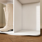 7-Tier Square Rotating Shoe Rack Tower with 360° Spinning Organizer, White - Grand Goldman Shop