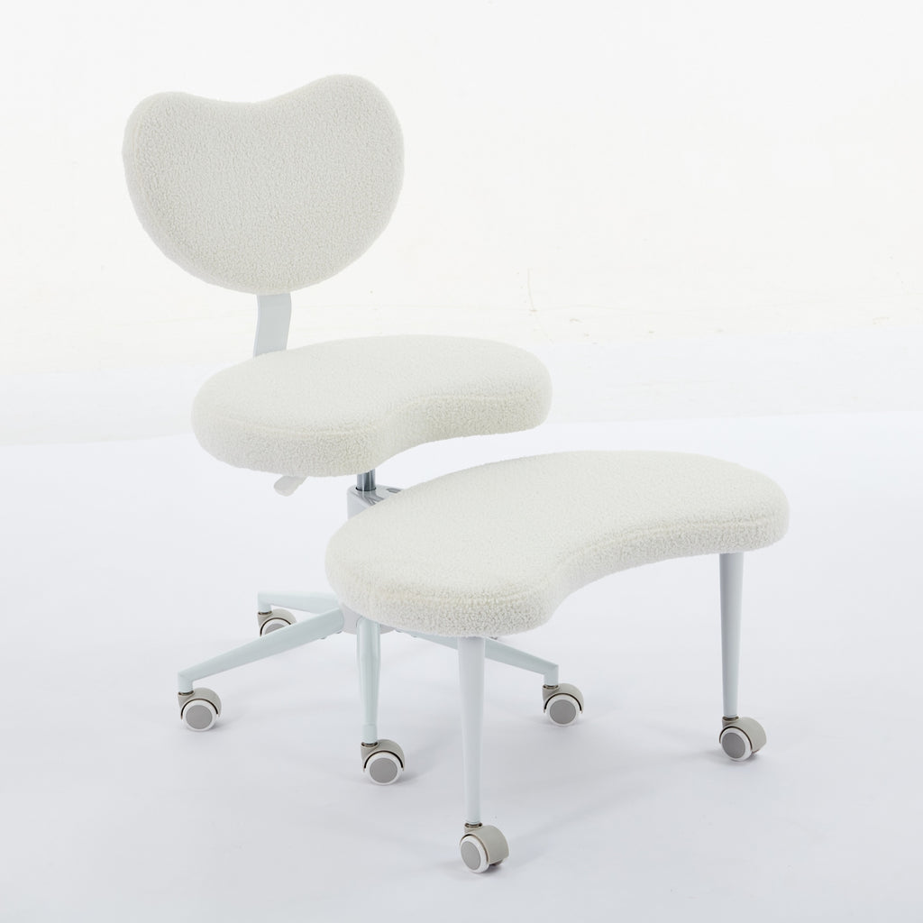 Meditation Chair Plus, Cross Legged Chair with Wheels, ADHD Chair, Criss Cross Desk Chair with Lumbar Support and Adjustable 