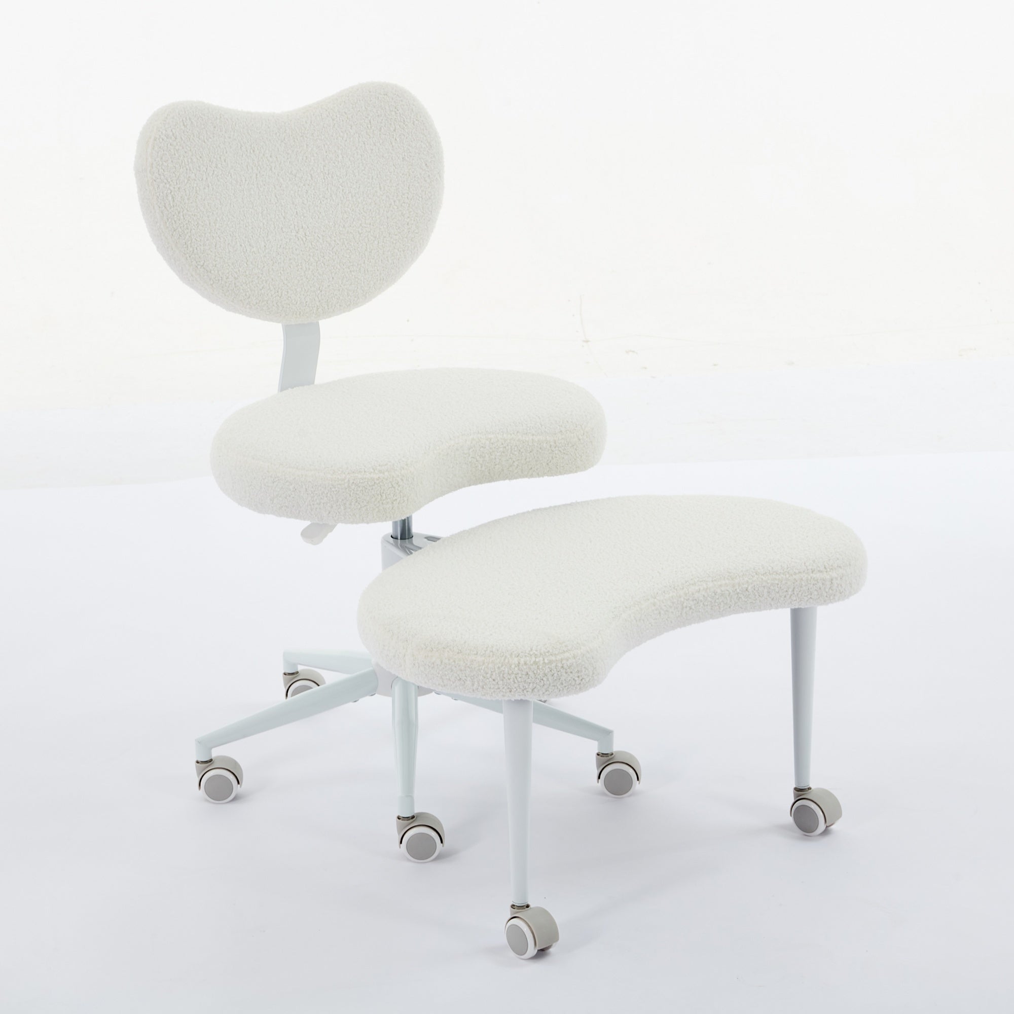 Meditation Chair Plus, Cross Legged Chair with Wheels, ADHD Chair, Criss Cross Desk Chair with Lumbar Support and Adjustable 
