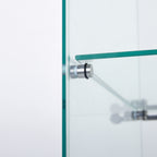 Two Door Glass Cabinet Glass Display Cabinet with 3 Shelves, White - Grand Goldman Shop