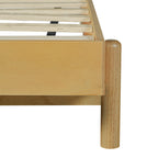 Modern Queen Bed Frame Set with 2 Nightstands, Beige Wood Platform Bed with Headboard and Matching Bedside Tables for Bedroom - Grand Goldman Shop