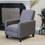 Smoke Fabric Push Back Chair for Elegant Home Décor - Grand Goldman Shop