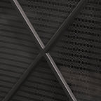 Minimalist Single Panel Iron Fireplace Screen with Diamond Design in Black - Grand Goldman Shop