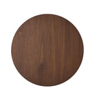 Round Counter Height Dining Table with Thick Rubberwood Legs and Support Beams, Walnut - Grand Goldman Shop