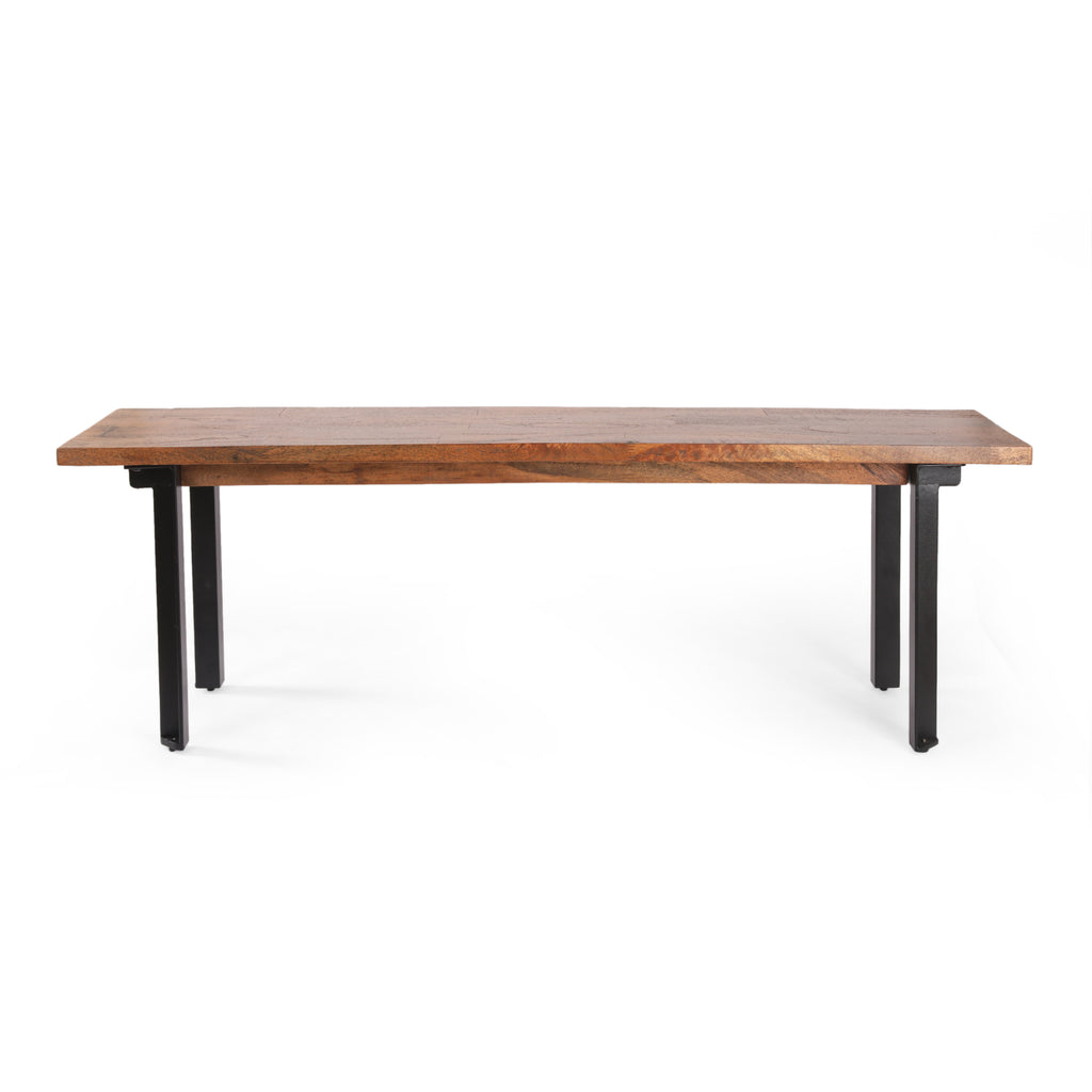Indoor Carlisle Benches, Black + Country Brown - Grand Goldman Shop