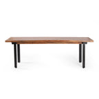 Indoor Carlisle Benches, Black + Country Brown - Grand Goldman Shop