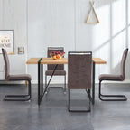 Rustic Industrial Rectangular Wood Dining Table For 4-6 Person, With 1.5' Thick Engineered Wood color Tabletop and Black Metal Legs,Desk For Kitchen Dining Living Room, 55.1' x 31.4'x 29.9'1529W115172 - Grand Goldman Shop