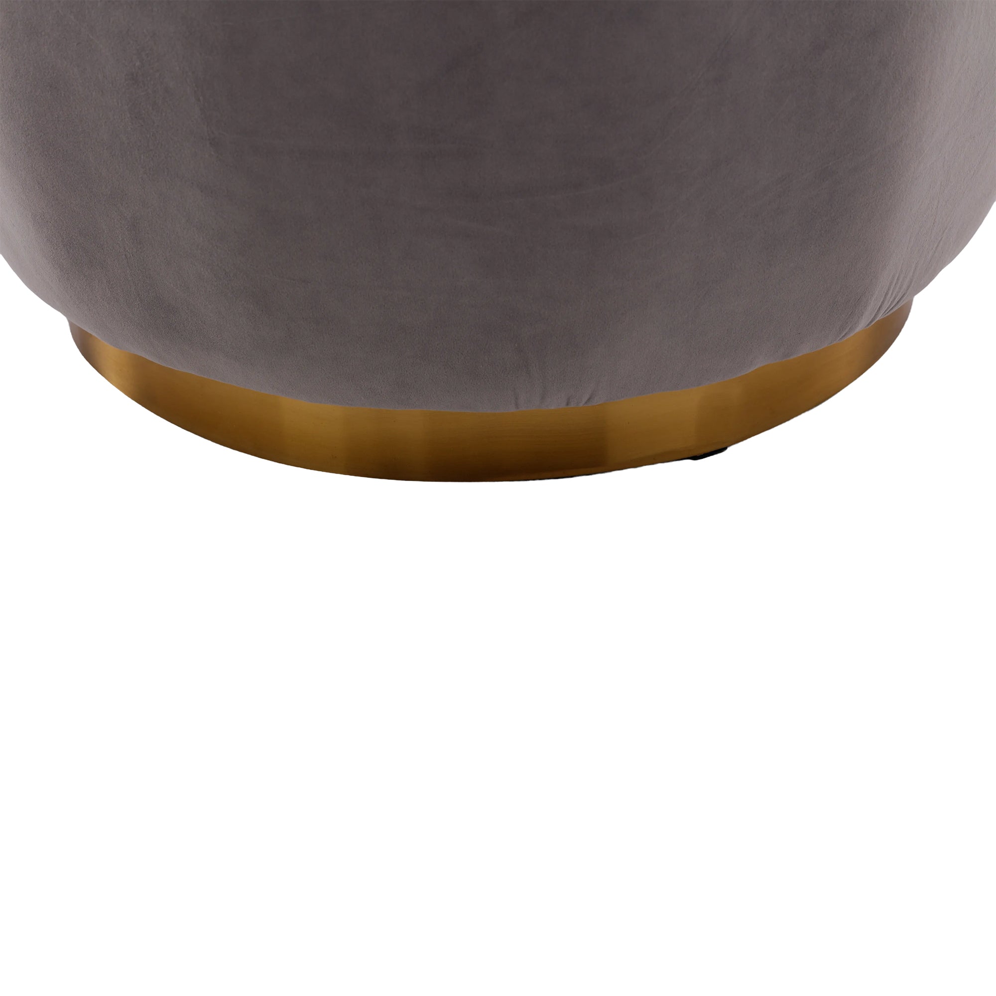 Swivel Barrel Chair, Round Armchairs with Fluffy Velvet, 360 Degree Swivel, Gray, 25.20'' x 25.59'' x 26.38'' - Grand Goldman Shop