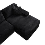 106.3' Cloud Modular Sectional Sofa Couch with L-Shape Chaise,Modern Minimalist Upholstered Couches for Living Room Bedroom,Deep Seat Corner Couch,No Assembly Required - Grand Goldman Shop
