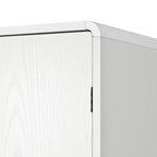 K&K 72' Tall Farmhouse Kitchen Pantry Cabinet with 8 Door Shelves, Curved Design Storage Cabinet with 3 Adjustable Shelves, Hidden Drawer, Versatile Cupboard for Kitchen, Dining & Bathroom, White - Grand Goldman Shop