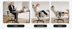 Office Chair Ergonomic 200 kg PU Leather Computer Chair with Lumbar Support and High Backrest, Ergonomic Desk Chair with Lift