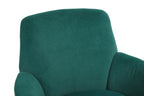 Velvet Swivel Barrel Chair, Swivel Accent Chairs Armchair for Living Room, Reading Chairs for Bedroom Comfy, Round Barrel Chairs with Gold Stainless Steel Base (Emerald) - Grand Goldman Shop