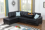 2 - Piece Irine Faux Leather Sectional Sofa - Grand Goldman Shop
