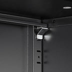 High Storage Cabinet with 2 Doors and 4 Partitions to Separate 5 Storage Spaces, Home/ Office Design | Premium Home Decor - G