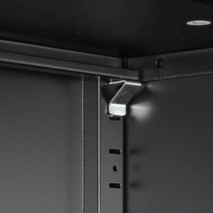High Storage Cabinet with 2 Doors and 4 Partitions to Separate 5 Storage Spaces, Home/ Office Design | Premium Home Decor - G