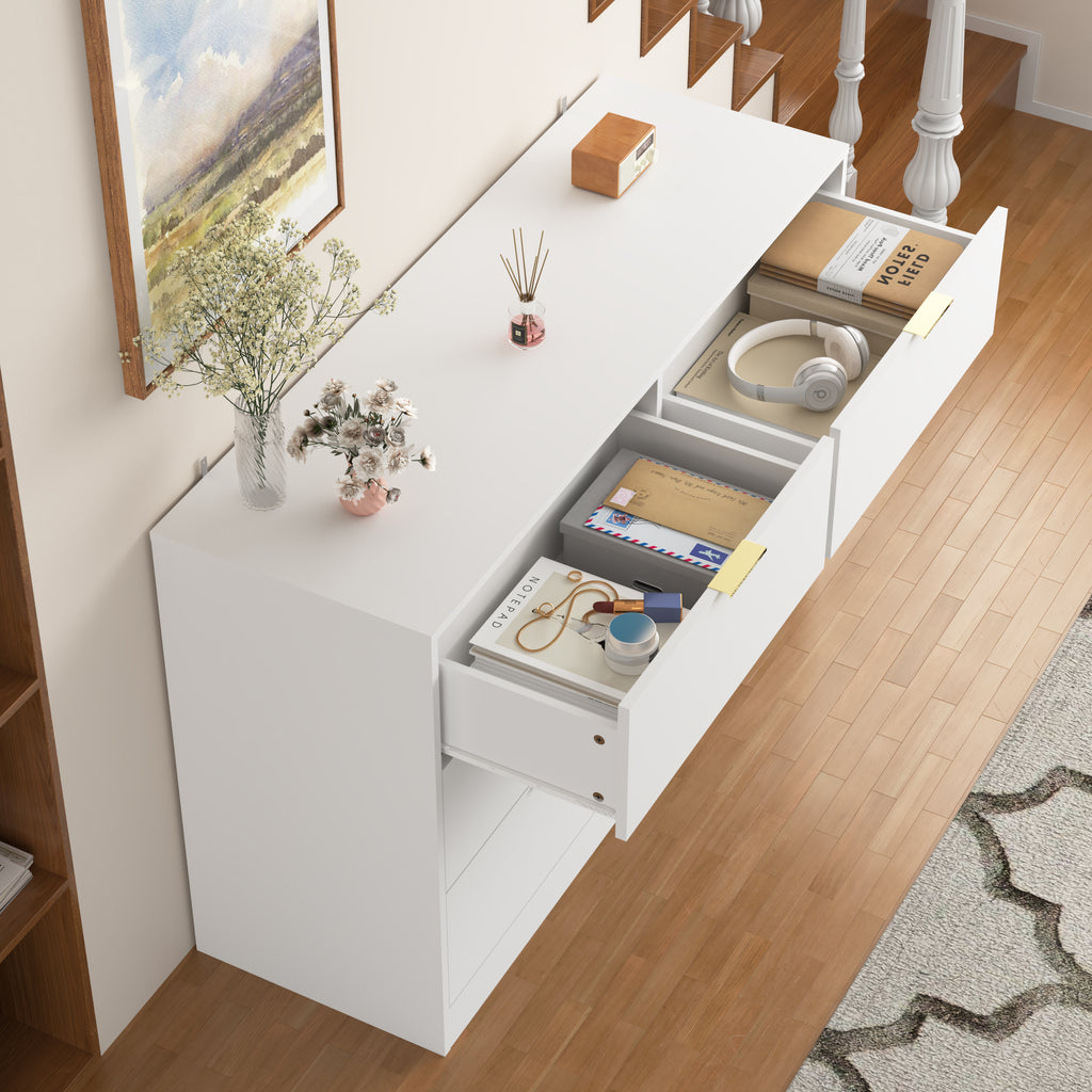 Simply Modern 6-Drawer Dresser, Chest of Drawers for Bedroom, Living Room, Hallway, and Entryway - Large Storage Cabinet White - Grand Goldman Shop