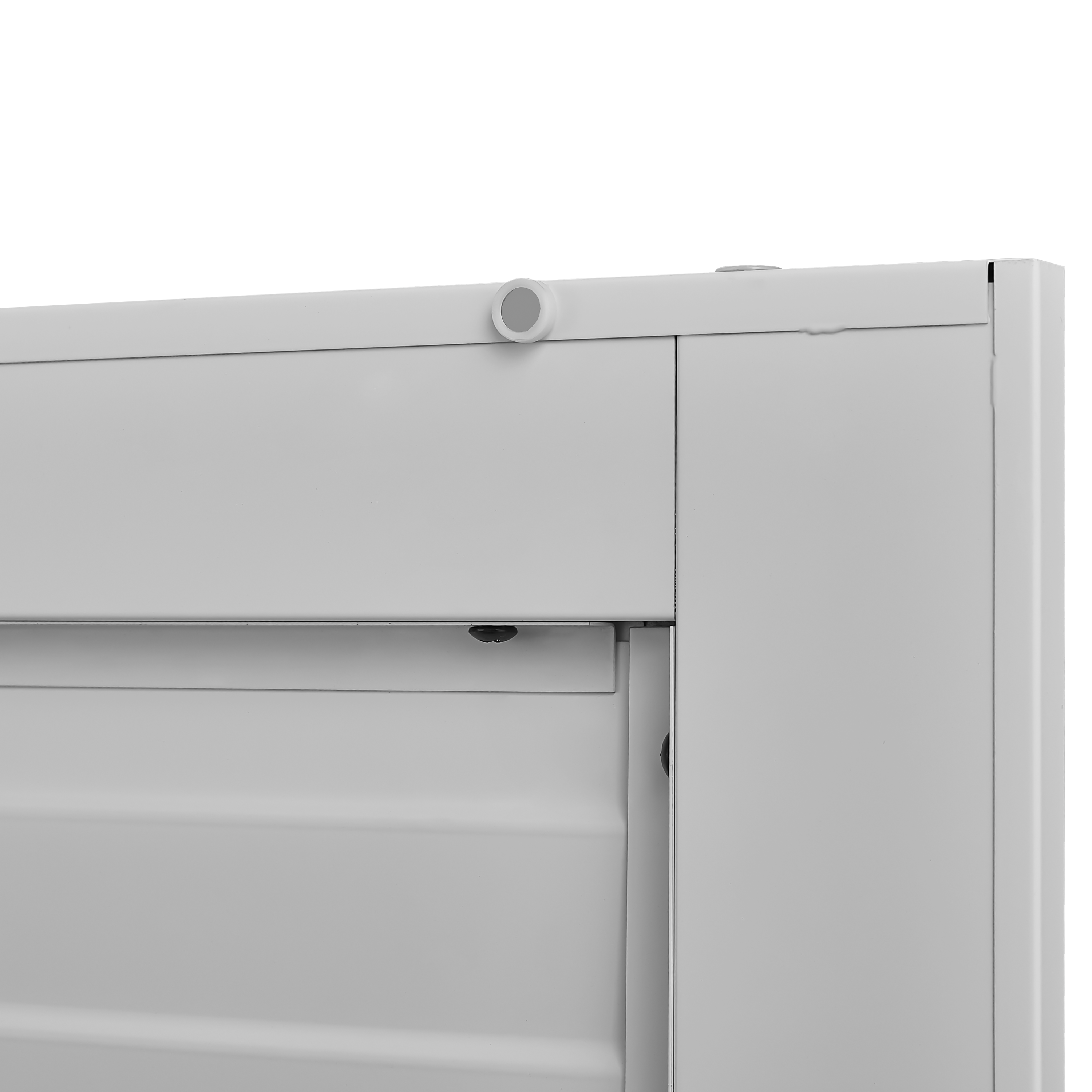 Metal Broom Closet, Garage Storage Cabinet, Tool Chest Bathroom Cabinet with Locking Doors and Wheels, Tall Utility Cabinet w