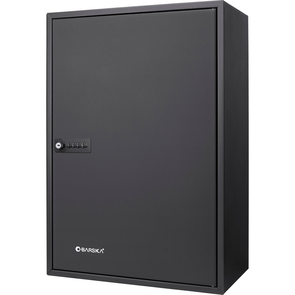 Black Steel Adjustable Key Cabinet with Combination Lock for Secure Key Storage - Grand Goldman
