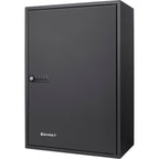 Black Steel Adjustable Key Cabinet with Combination Lock for Secure Key Storage - Grand Goldman