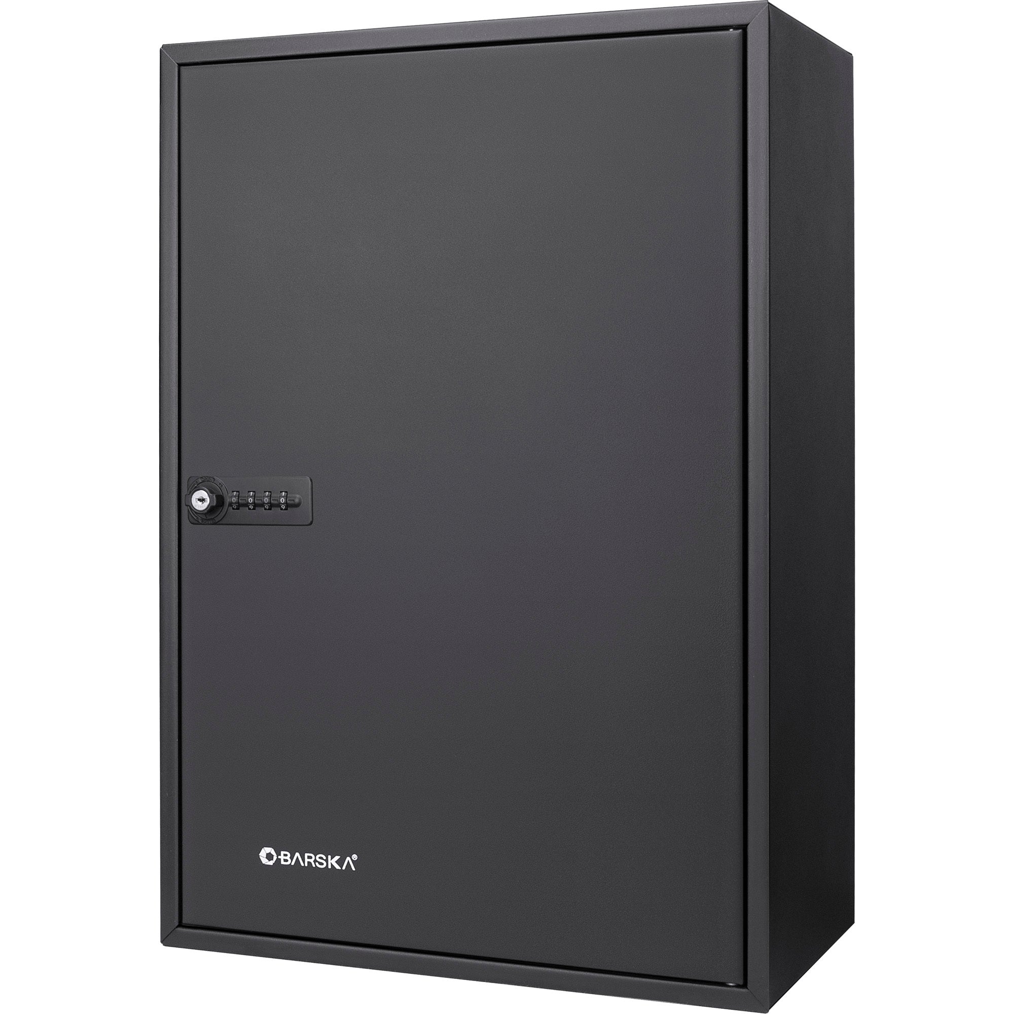Black Steel Adjustable Key Cabinet with Combination Lock for Secure Key Storage - Grand Goldman