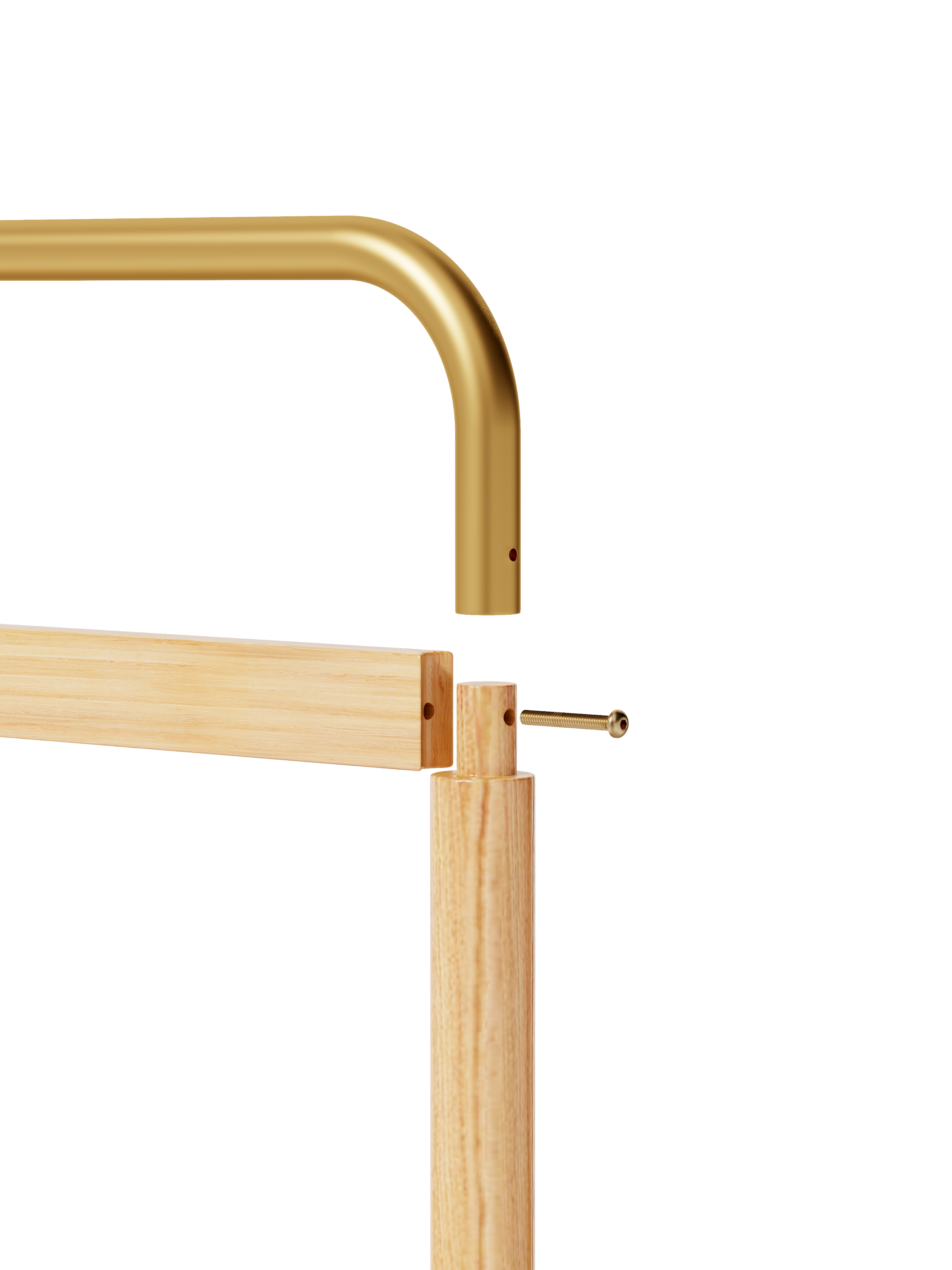 Coat Racks solid wood hanger 15.7* 11.8*71in Solid environmental protection easy to assemble beautiful can be placed in the bedroom/entrance/living room ( wood color) - Grand Goldman Shop
