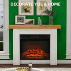 Fireplace Mantel, Freestanding Fireplace Surround with Leg for Electric Fireplaces - Grand Goldman Shop
