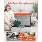 Under Bed Storage 48L Foldable Underbed Box for Household Organization 2 Pack - Grand Goldman Shop