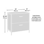 Lateral File with Full-Extension Slides, Dark Walnut finish | Premium Home Decor - Grand Goldman