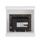 Electric Fireplace with Mantel,fireplace mantel surround with 23' Fireplace Insert, Adjustable Flame, Remote Control-White,41.34'W*14'D*40'H - Grand Goldman Shop