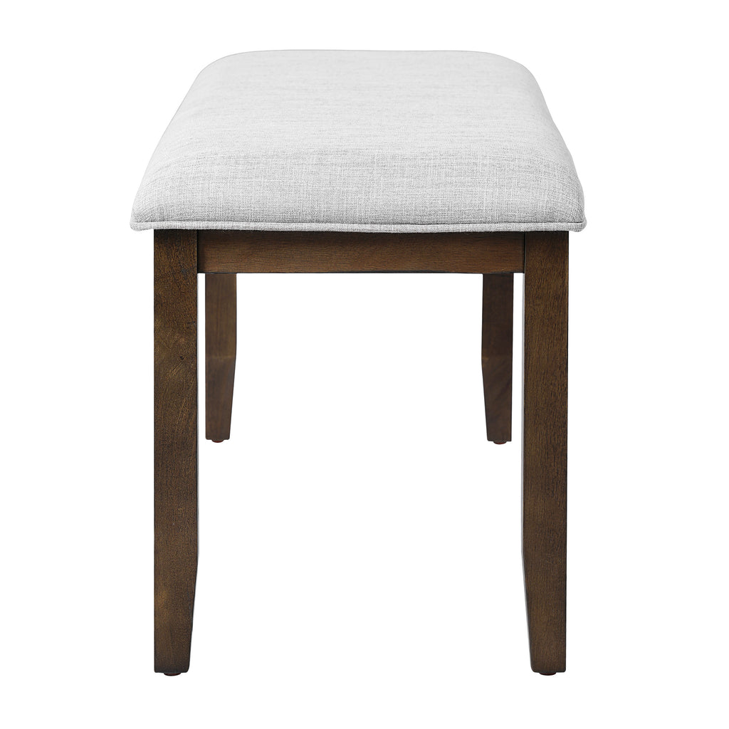 Upholstered Bench for Bedroom End of Bed,38-inch Entryway Bench for Living Room,Dining Bench with Padded Seat and Solid Wood Leg for Kitchen Bedroom,Indoor and Hallway (Bench, Beige+Brown) - Grand Goldman Shop