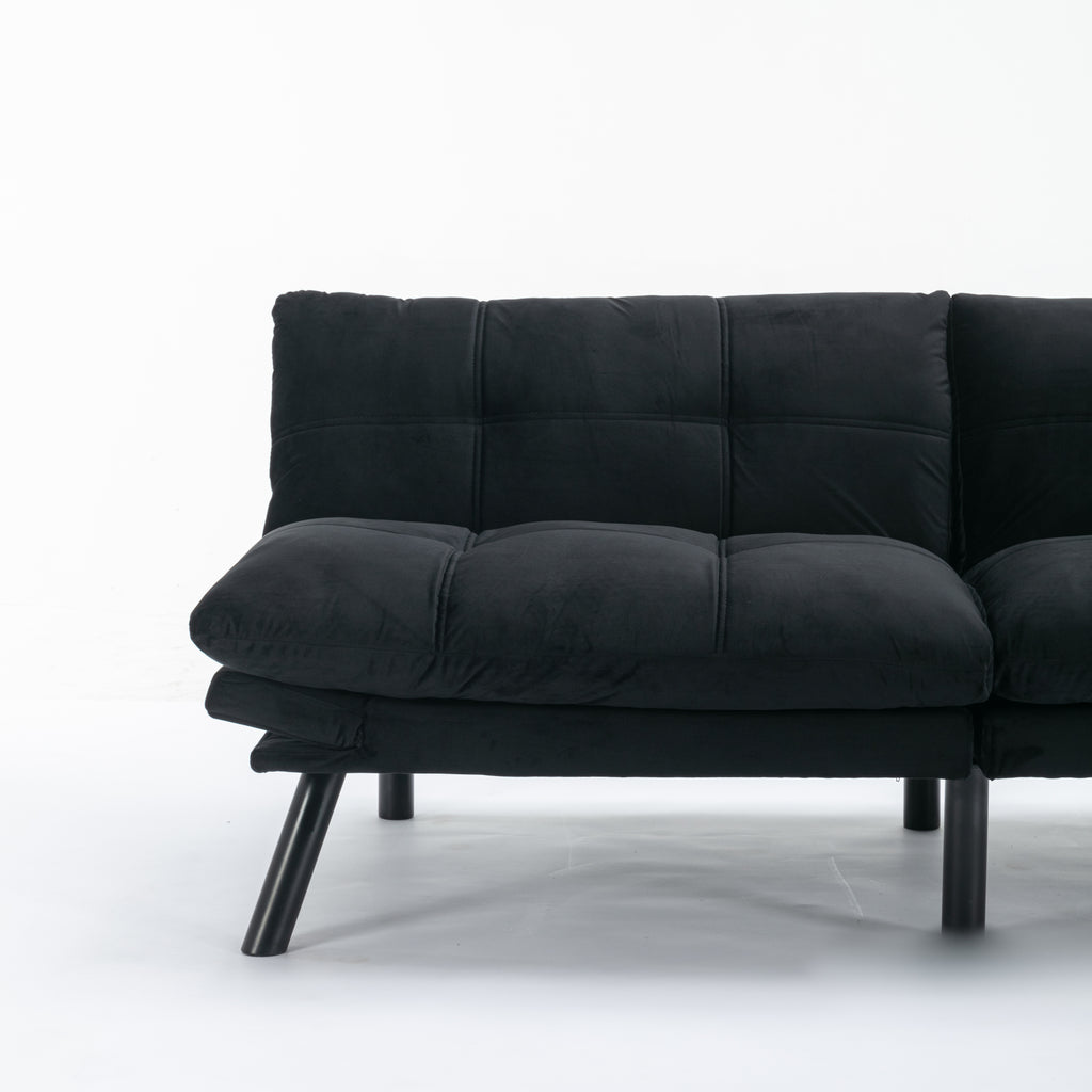 Black Convertible Folding Modern sofa Bed - Grand Goldman Shop