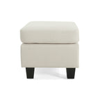 Upholstered Ottoman, Beige - Grand Goldman Shop