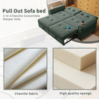 It is a multi-functional sofa, a 77-inch convertible sofa bed, and a 2-in-1 piece suitable for both sitting and lying down. Made of  Chenille fabric, it is suitable for living rooms, bedrooms - Grand Goldman Shop