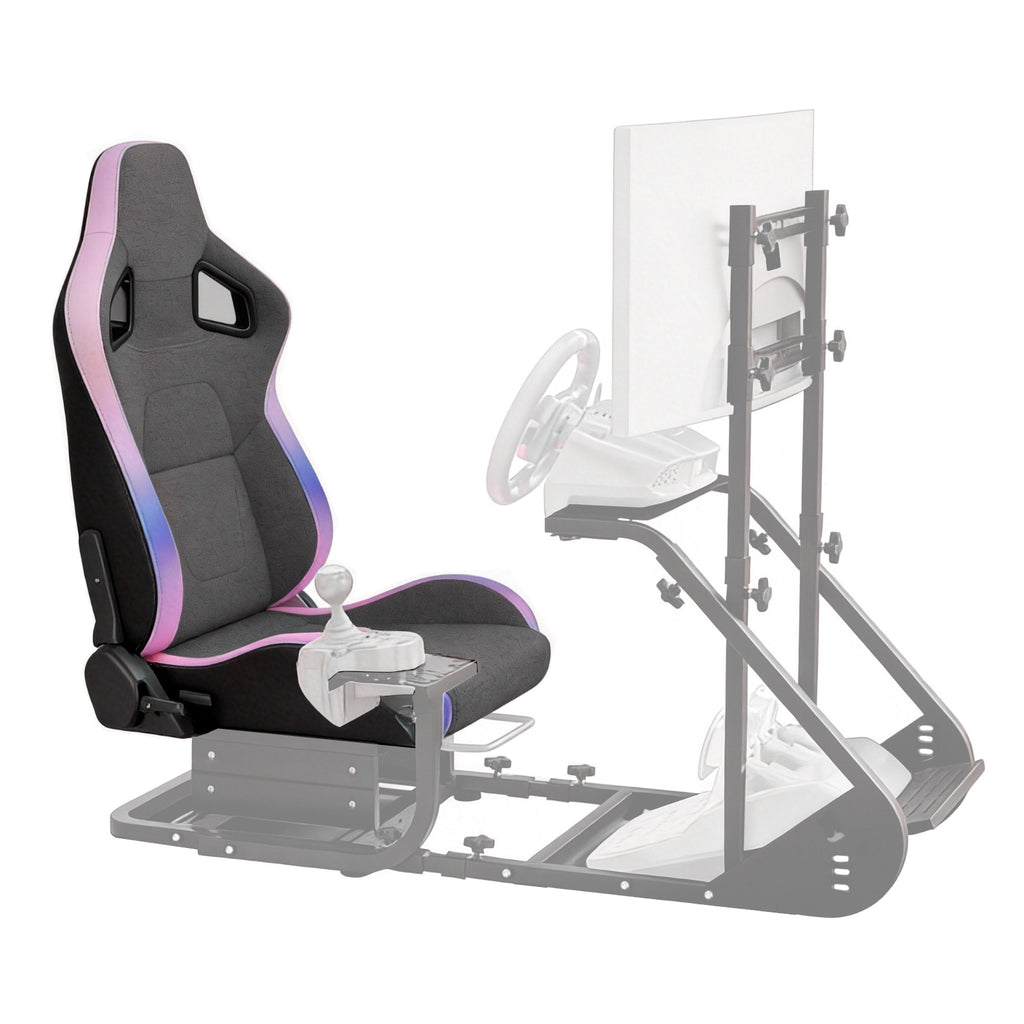 Enhanced and stable racing wheel cockpit, compatible with Fanatec, PXN, Thrustmaster, and Logitech adjustable driving simulat