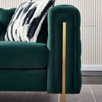 Chesterfield Modern Tufted Velvet Living Room Sofa, 84.25''W Couch,Green - Grand Goldman Shop