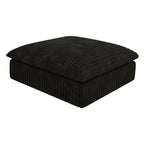 Cloud Sofa,Corduroy Fabric,Deep Seat Couches,Double-layer design,Removable Cushion,No Assembly, DIY Combination for Living room, Bedroom,Conference room ,Apartment,Black - Grand Goldman Shop