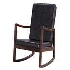 Dark Brown and Espresso Rocking Chair with Armrest - Grand Goldman Shop