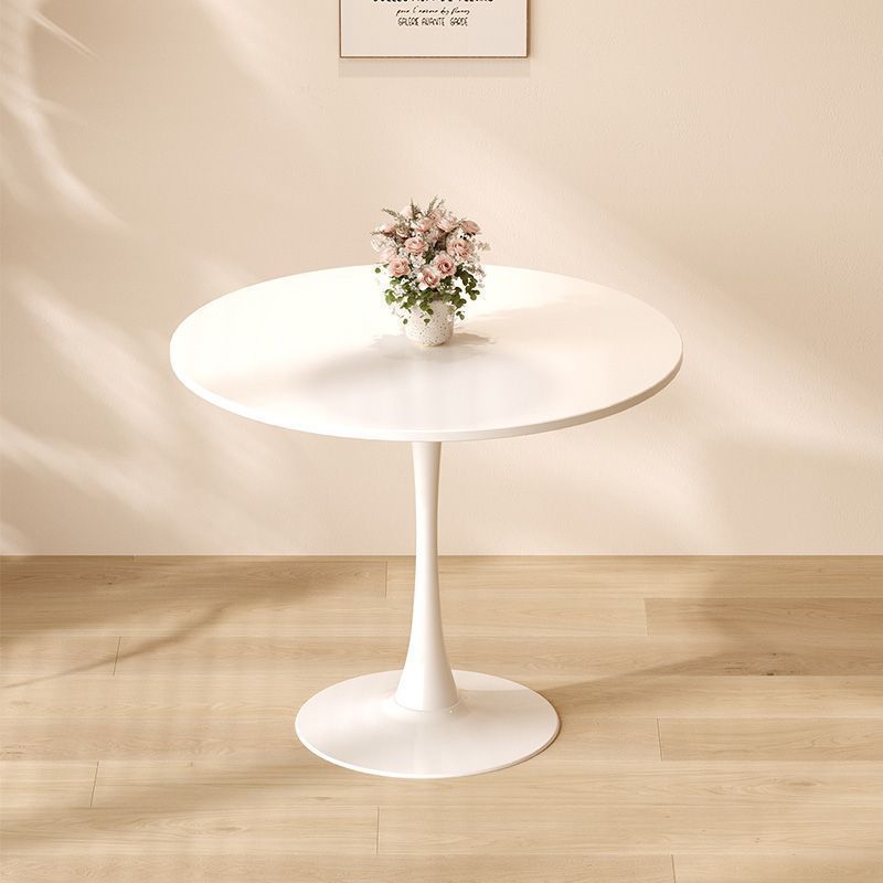 Modern Round Dining Table, ∅31.5'' Kitchen Dining Room Furniture, Coffee Table, Leisure Table, Living Room Table, Oval Dining Table, WHTIE - Grand Goldman Shop
