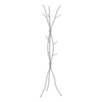Coat Rack, Hall Tree, Free Standing, 11 Hooks, Entryway, 74'h, Bedroom, Grey Metal, Contemporary, Modern - Grand Goldman Shop