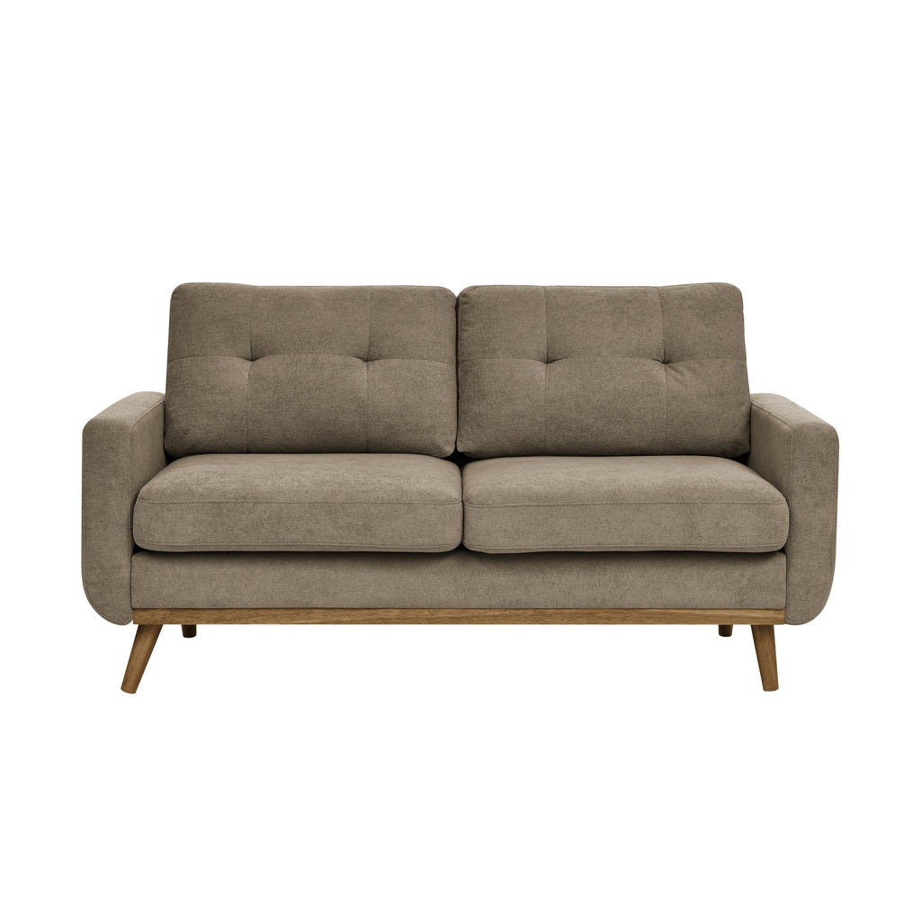 67.7' Wide Mid-Century Modern Upholstered Tufted Loveseat Sofa With Wooden Legs - Grand Goldman Shop