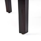 Contemporary Dining Chair Set with Rubberwood Legs in White and Blue Fabric - Grand Goldman Shop