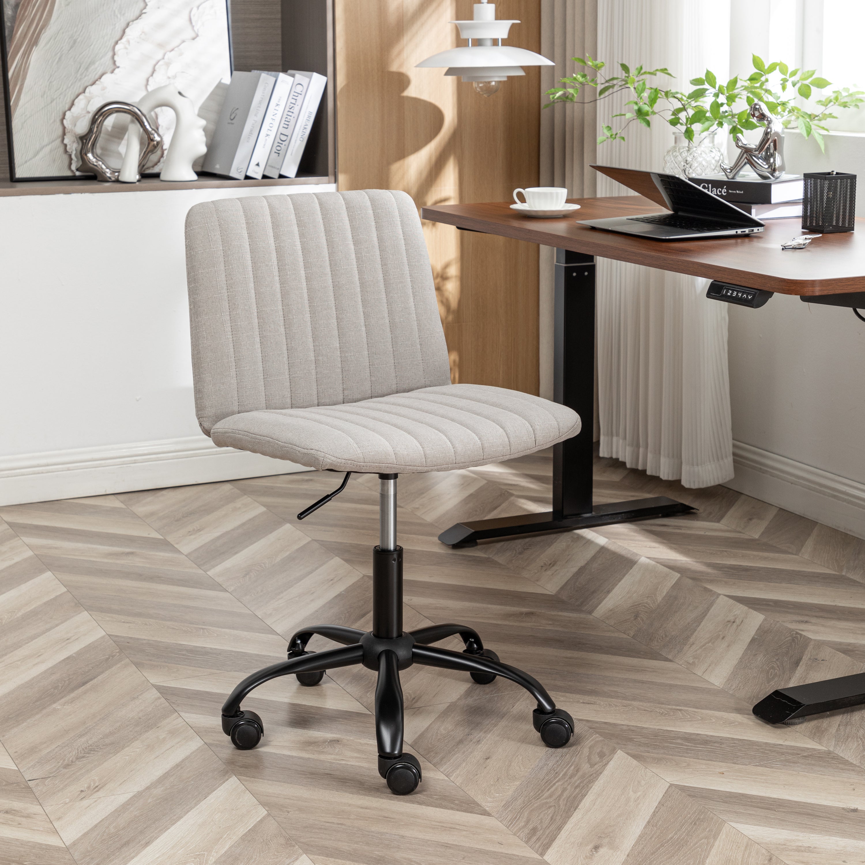 Masar Fabric Swivel Office Chair | Premium Home Decor - Grand Goldman
