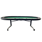 INO Design 94' Fodable Poker Table for 10 players, Green - Grand Goldman