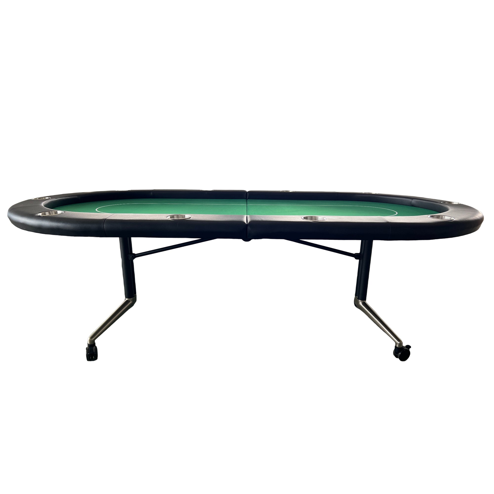 INO Design 94' Fodable Poker Table for 10 players, Green - Grand Goldman