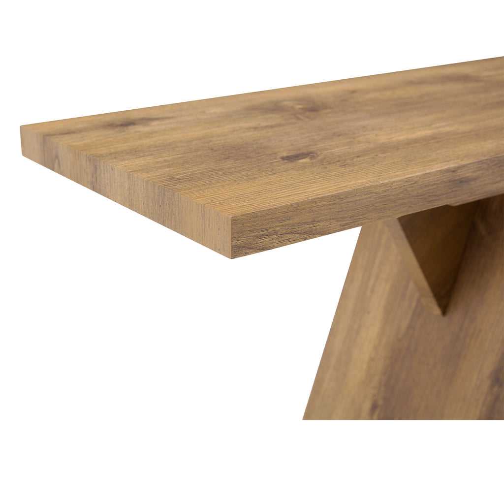 Console Table, 43.4-Inch Long Narrow Entryway Table with V-Shaped Base, Rustic Sofa Console for Hallway, Living Room, Behind Sofa - Grand Goldman Shop