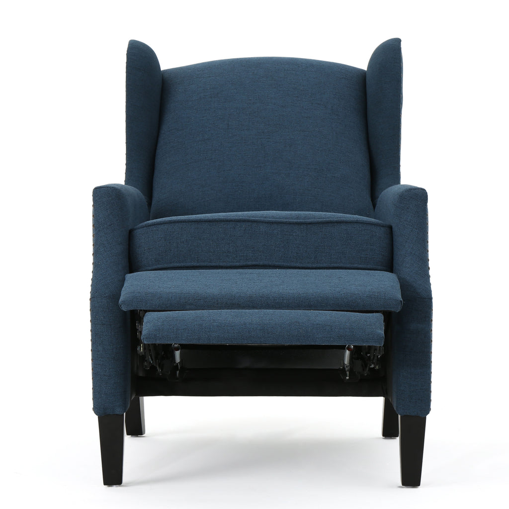 Westeros Wing Back Fabric Upholstered Recliner - Grand Goldman Shop